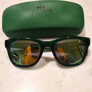 Lacoste Green Polarized Sport Sunglasses